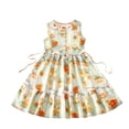 thumbnail image 1 of Avrntaa Boho Sleeveless Dress for Little Girls A-Line Cute Print Dresses Casual Summer Dress, 1 of 3