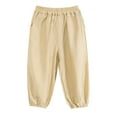 thumbnail image 1 of Avrntaa Fall Casual Jogger Pant for Kids Boys Girls Lightweight Workout Pants Loose Solid Trousers for 2-9Y, 1 of 5