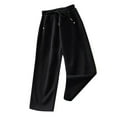 thumbnail image 1 of Avrntaa Girls' Baggy Sweatpant Drawstring Elastic Waist Pant Summer Wide Leg Workout Trousers, 1 of 3