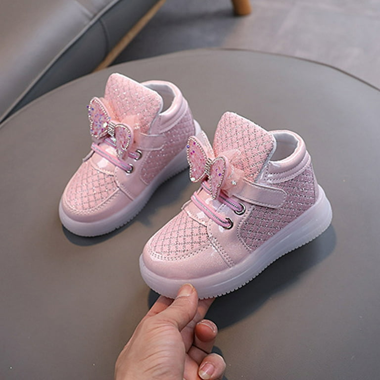Avrntaa Girls Light Up Shoes Little Kids Flashing Led Sneakers