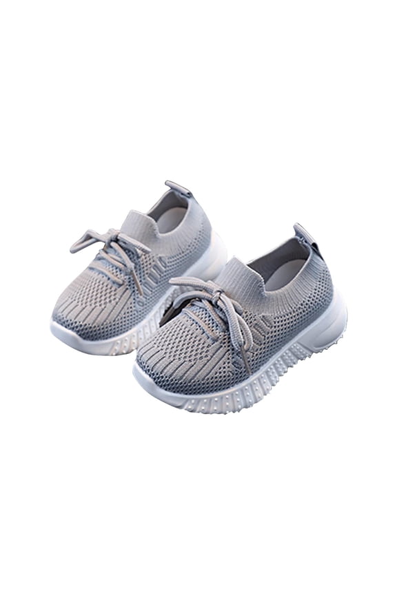 Girls Lightweight Sneakers - Boys Tennis Running Shoes Toddler Shoes Gray Shoes Size 7Toddler
