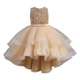 thumbnail image 1 of Avrntaa Girls Sequin Birthday Tutu Dress Tiered Tulle Party Dresses Flower Girl Wedding Pageant Prom Gown, 1 of 3