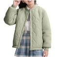 thumbnail image 1 of Avrntaa Kids Lightweight Puffer Jacket Button Up Thermal Outwear Coat Comfy Clothes for 5-15Y, 1 of 8