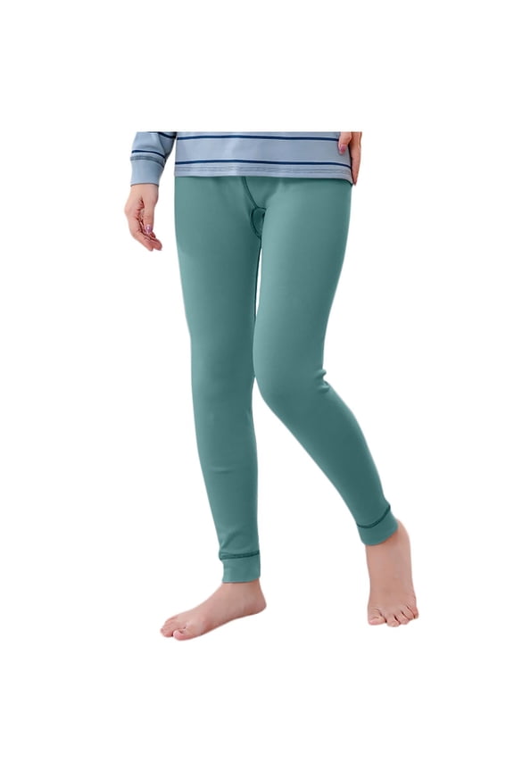 Kids Thermal Underwear Pants Soft Base Layer Sleepwear Pant for Cold Weather 2-15Y