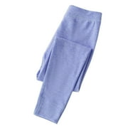 Avrntaa Leggings for Teen Girls - Kids Fleece Lined Leggings Girls Winter Thick Warm Pants Clearance Toddler Blue Pants Size 2T