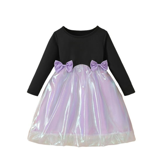 Avrntaa Little Girls Pageant Dress Sequins Bow Birthday Princess Dress for Special Occasions 3-10Y