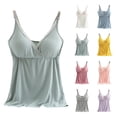 thumbnail image 1 of Avrntaa Nursing Cami Tank Tops for Breastfeeding Women - Nursing Tops Maternity Shirts with Built in Bra, 1 of 5