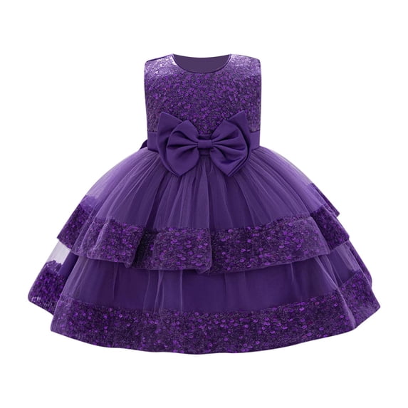 Avrntaa Sequin Tutu Dress for Toddler Girls, Tiered Tulle Birthday Party Prom Gown for Flower Girl 6M-3Y