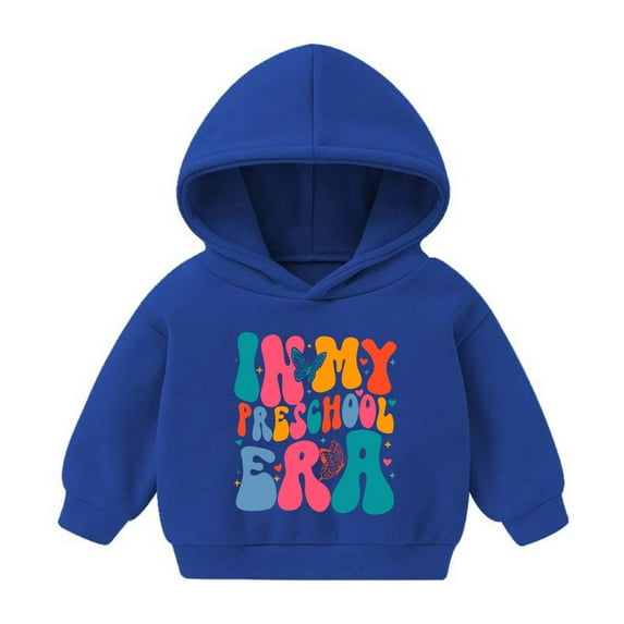 Avrntaa Sweatshirt Girls - Baby Girl Long Sleeve Casual Hoodies Sweatshirt Kids Blue Sweatshirt Size 5T