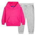 thumbnail image 1 of Avrntaa Sweatsuit Sets for Girls Boys Hooded Long Sleeve Sweatshirt Baggy Jogger Pant Fall Tracksuit Outfit, 1 of 6
