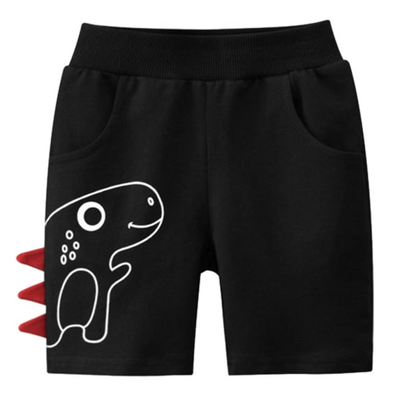 Avrntaa Toddler Baby Boys Summer Shorts - Casual Elastic Waist Dinosaur Graphic Cotton Shorts 1-8 Years