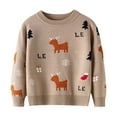 Avrntaa Toddler Boy Christmas Sweaters Crew Neck Ugly Sweaters Kawaii