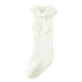thumbnail image 1 of Avrntaa Toddler Girls Boys Knee High Socks Sweet Bow Trim Knit Thermal Tube Sock for 1-5Y, 1 of 4
