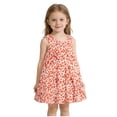 thumbnail image 1 of Avrntaa Toddler Girls Sleeveless A Line Dress Cotton Floral Print Casual Sundress for Summer Play 1-5Y, 1 of 8