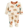 thumbnail image 1 of Avrntta Baby Boy Girl Fleece Clothes Crewneck Tops+Pants Cute Print Thermal Sweatshirts Sets, 1 of 3