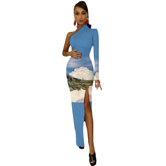 Avro Vulcan B.2 XH558 - Spirit of Noise? Half Dleeve Split Dress clothes for women