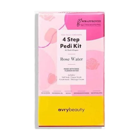 Avry 4 Step Pedi Kit - Rose Water