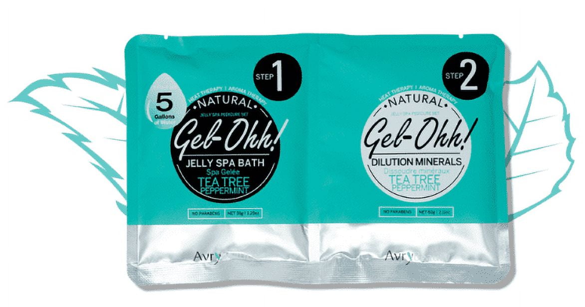 Avry Beauty Gel Ohh Jelly SPA Pedicure Bath Set Tea Tree & Peppermint