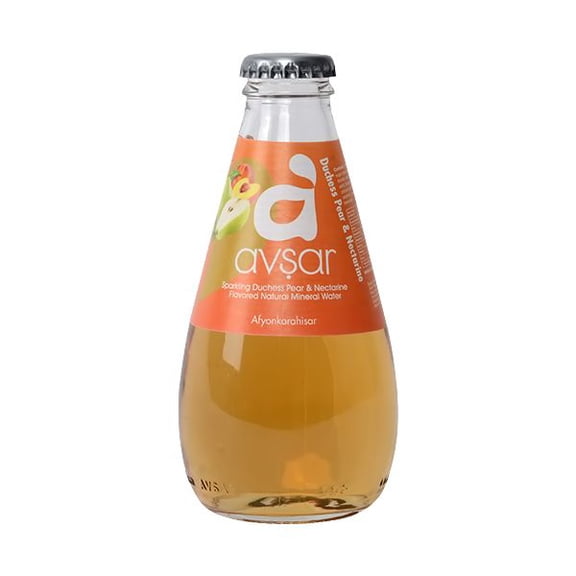 Avsar Sparkling Duchess Pear & Nectarine Flavored Mineral Water 6.8oz