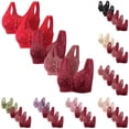 thumbnail image 1 of Avtoify 5PC Women's Plus Size Wireless Push-Up Comfortable Breathable Innerwear Daily Bra, 1 of 4