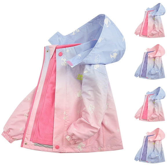 Avtoify Boys Hoodies Casual, Fall Hoodies for Boys, Boys Jacket Lightweight Leisure, Boy's Jacket Children's Hooded Jacket Three-In-One Detachable Windproof Jacket Medium Children's Fleece Coat