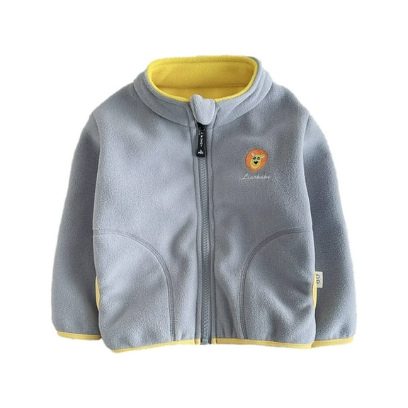 Avtoify Boys Jacket Casual, Toddler Boy Fall Clothes Leisure, 6 Months to 3 Years Old Children with Clothing Boys and Girls Warm Down Filled Jacket Soft Windproof Outerwear Coat