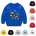 thumbnail image 1 of Avtoify Boys Long Sleeve Shirts Casual, Toddler Boys Fall Clothes, Children's Boy Hooded Sweatshirt Western Fashion Korean Version Spring Boys and Children's Clothing top Children's Clothing, 1 of 4
