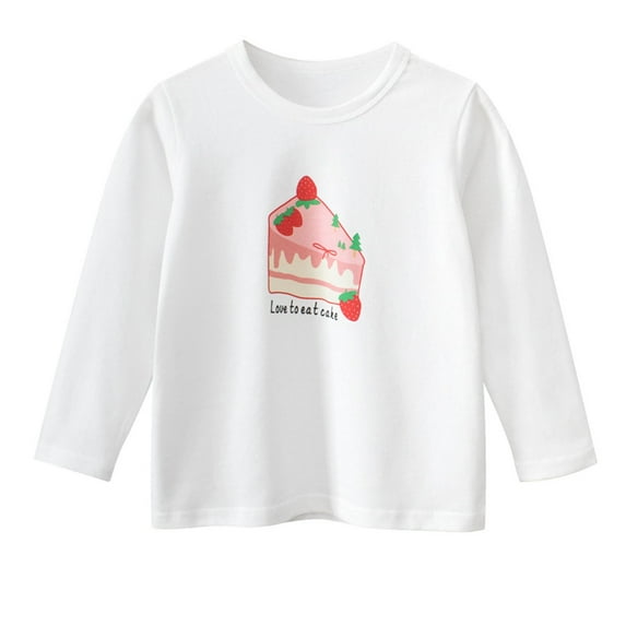 Avtoify Boys Long Sleeve Shirts Casual, Toddler Boys Fall Clothes, Girls' Long Sleeve T-Shirt with Shoulder Inserts Children's Basic Shirt Girls' Thin top