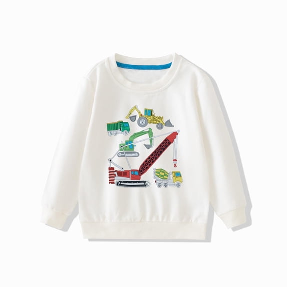 Avtoify Boys Long Sleeve Shirts Children's Printed Pullover with Long Sleeves Loose and Comfortable Hoodie