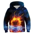 thumbnail image 1 of Avtoify Boys Long Sleeve Shirts Children's Shirt Long Sleeved T-shirt Printed Round Neck Cool Boy Hooded Sweatshirt, 1 of 3