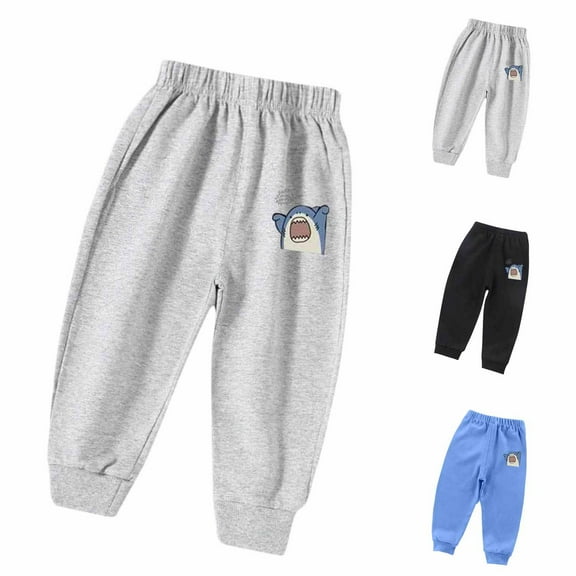 Avtoify Boys Pants Causal, Boys Sweatpants Dressy, Boys and Girls Sports Pants, Children's Casual Thin Pants, Children's Elastic Waistband Pants with Rubber Bands