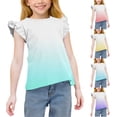 Avtoify Camouflage Print Crew Neck Summer Short Sleeve Shirts for Girls ...