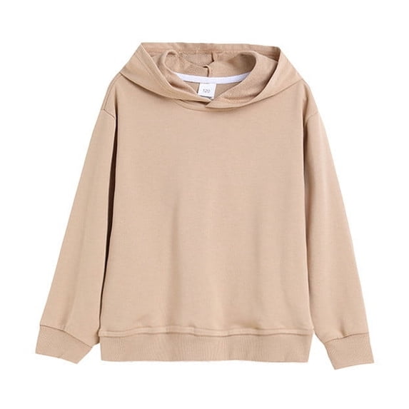Avtoify Children Long Sleeve Shirts Crewneck Oversized Hooded Sweatshirt Kids Fashion Long Sleeve Pullover 4-14 Years for Girls and Boys