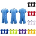 thumbnail image 1 of Avtoify Children Solid Color Football Sports Games Summer Toddler Training Uniforms Jerseys, 1 of 6