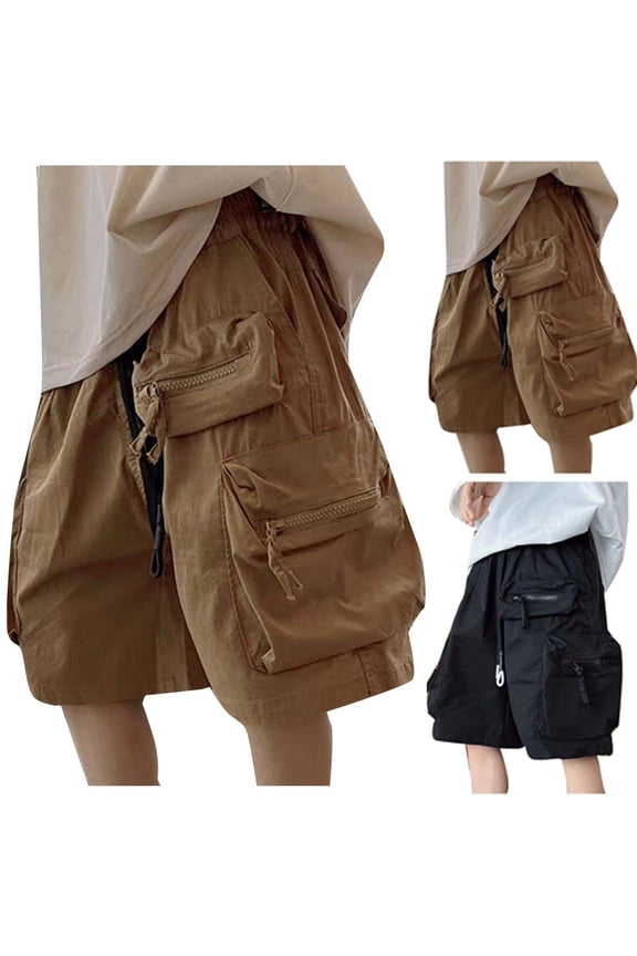 Children's Summer Thin Five-Point Pants Boy's Casual Loose Sports Cargo Pants Large Pocket Shorts