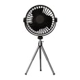 thumbnail image 1 of Avtoify Desk Fan, Desktop Fan Multifunctional Tripod Outdoor Camping Lighting Fan Intelligent Remote Control Timing Can Hang Small Fan Black, 1 of 6