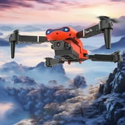 Avtoify E99pro Drone Dual Camera Aerial Photography Quadcopter Fixed Height Remote Control Airplane Toy Orange