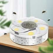 Avtoify Electric Housefly Pitfall,Housefly Pitfall,Flying Insect Pitfall,Automatic Indoor Housefly Pitfall,Housefly Control Catcher Insect for Ranch, Garden White