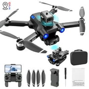 Avtoify GPS Drone with 4K Camera for Adults, RC Quadcopter with Auto Return, Follow Me, Brushless Motor, Circle Fly, Route Fly, Altitude Hold, Headless Mode Black