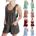 thumbnail image 1 of Avtoify Girl's Children's Summer Casual Fashion Strap Shorts Jumpsuit Strap Pants, 1 of 7