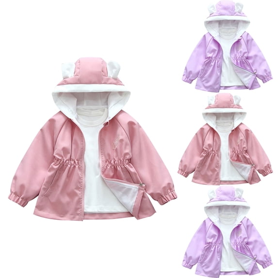 Avtoify Girls Hoodies Casual, Girls Fall Jacket Lightweight Leisure, Children's Clothing Children's Spring Jackets Small and Medium Children's Spring Jackets