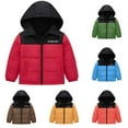 thumbnail image 1 of Avtoify Girls Hoodies Casual, Girls Fall Jacket Lightweight Leisure, Children's Solid Color Winter Long Sleeve Hooded Down Jacket, 1 of 9