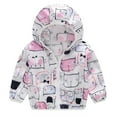 thumbnail image 1 of Avtoify Girls Hoodies Casual, Girls Fall Jacket Lightweight Leisure, Children's Sun Protection Clothing, Long Sleeve Zip-Up Hooded Jacket, 1 of 2