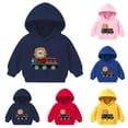 thumbnail image 1 of Avtoify Girls Hoodies Casual, Toddler Girls Fall Clothes, Baby Boy and Girl Hooded Sweatshirt Children's Casual Heart Print Hoodie Gift, 1 of 6