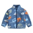 thumbnail image 1 of Avtoify Girls Jacket Casual, Girls Fall Jacket Lightweight Leisure, Baby and Children's Warm Long Sleeve Printed Zipper Jacket, 1 of 3