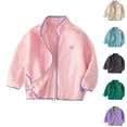 thumbnail image 1 of Avtoify Girls Jacket Casual, Girls Fall Jacket Lightweight Leisure, Children's Teddy Fleece Collar Jacket with Flannel Double-Sided Fleece top, 1 of 4