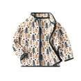 thumbnail image 1 of Avtoify Girls Jacket Casual, Girls Fall Jacket Lightweight Leisure, Children's Teddy Fleece Face with Flannel Double-Sided Fleece Jacket, 1 of 3