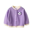 thumbnail image 1 of Avtoify Girls Jacket Casual, Girls Fall Jacket Lightweight Leisure, Children's Unisex Thick Warm Buttoned Jacket, 1 of 4