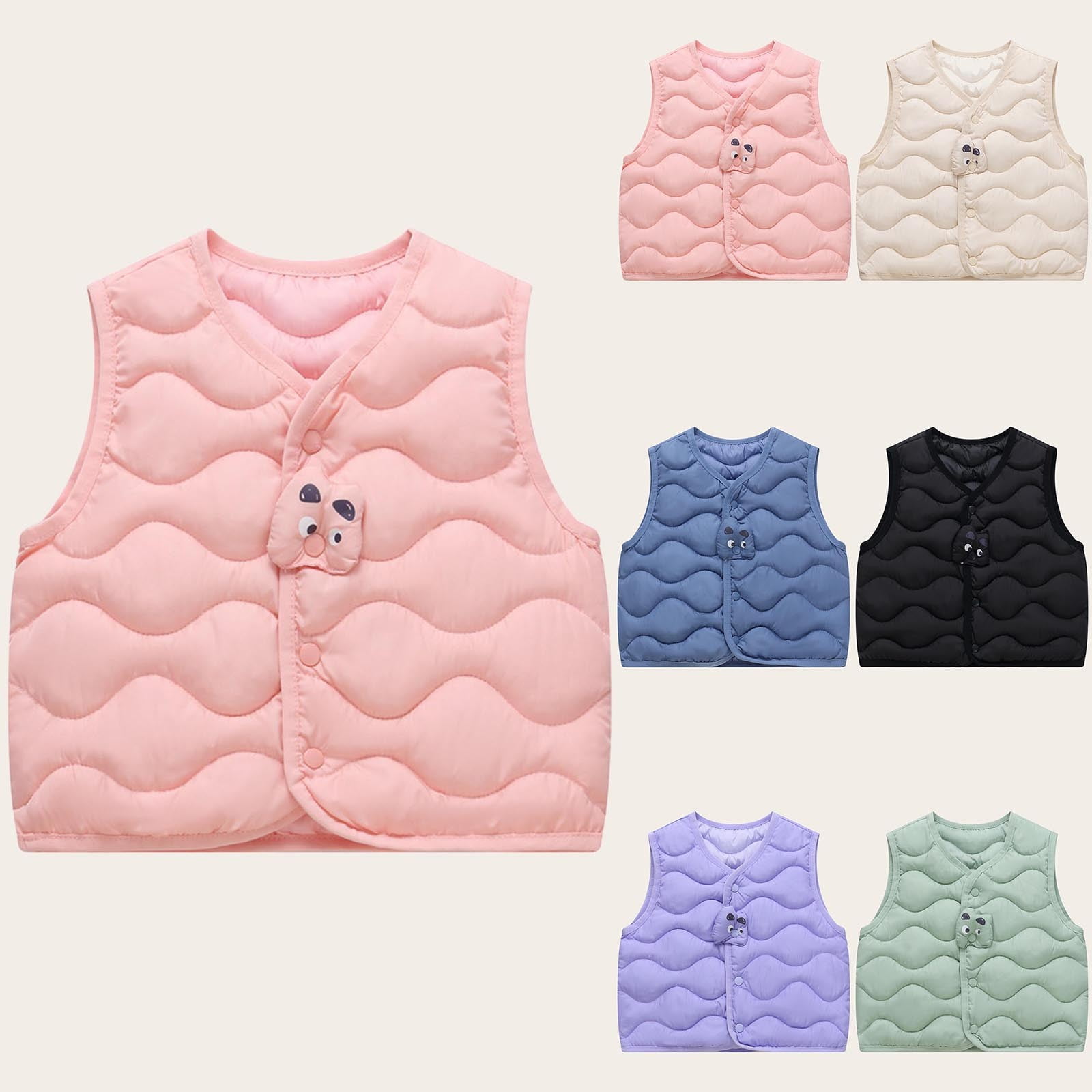Girls White Regular Fit Printed Casual Jacket