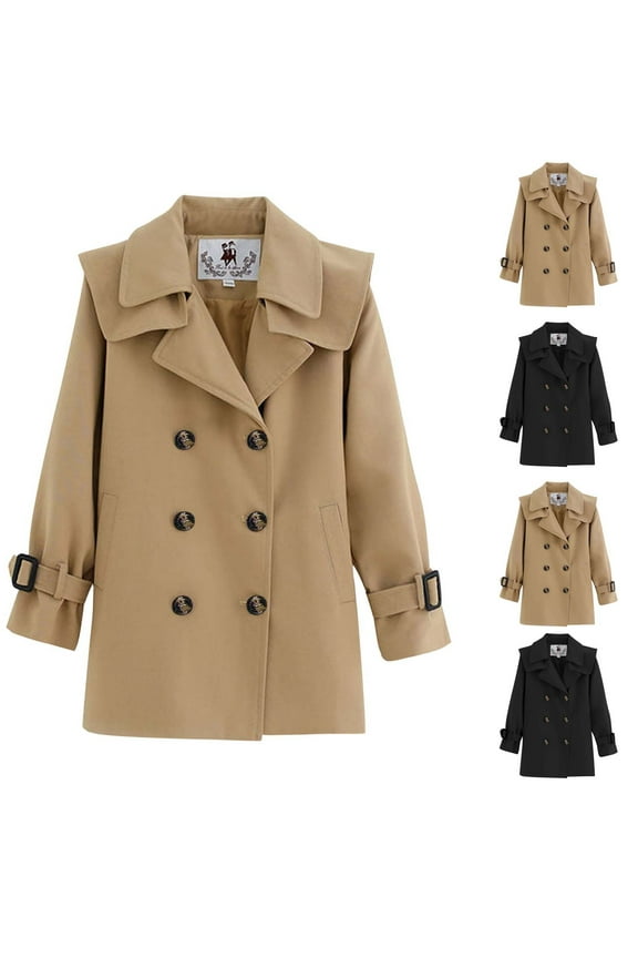 Girls Jacket Casual, Girls Fall Jacket Lightweight Leisure, Solid Color Girls' Spring Casual Wear and Boys' Spring Long-Sleeve Suits with Collar Jackets